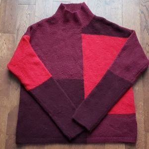 Cynthia Rowley mock neck knit sweater L